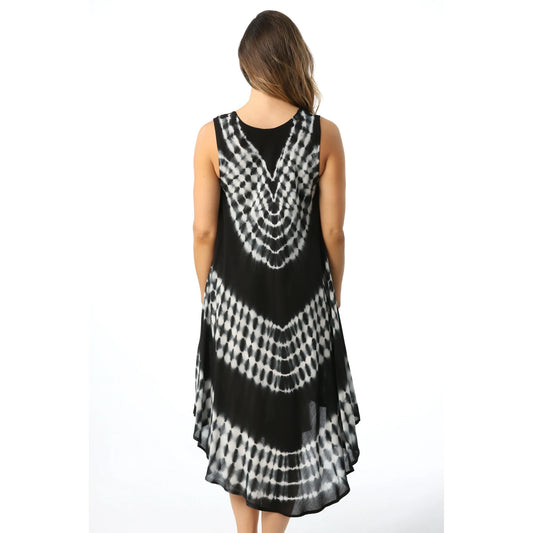 Riviera Sun Dress Dresses for Women (Black / White, Small)